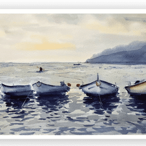 Carte aquarelle Bateaux