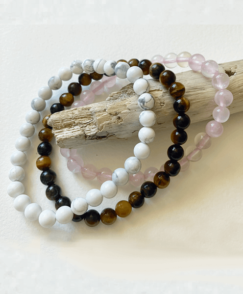 Parure de 3 bracelets protection énergétique pour l'équilibre, le bien-être et la protection au quotidien