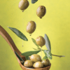 Olives et huile d'olive extra vierge illustrant les bienfaits de l'huile d'olive pour la santé et le bien-être